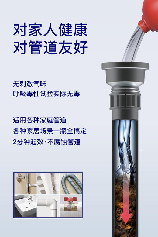 Bymer强力管道疏通剂下水道溶解剂 商品图6