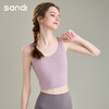 SANDI品牌美背裸感磨毛瑜伽背心SU21A04 商品缩略图3