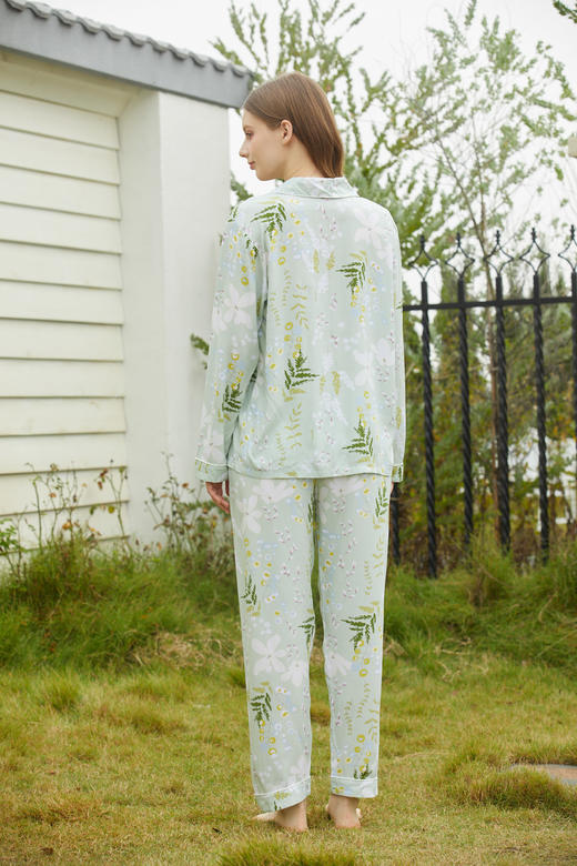 【满2件/99元】【秀黛】女翻领植物长袖套装L1551014T【门店同款】 商品图6