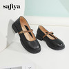 Safiya/索菲娅2025春季新品法式牛皮低跟百搭学院风浅口玛丽珍单鞋 SF41111094/SFD1111094 商品缩略图2