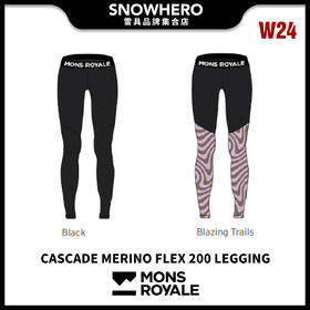 2324 MONS ROYALE-Cascade Merino Flex 200 Legging保暖内衣（下装）