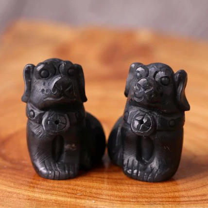 和田墨玉【旺财】小摆件一对 商品图7