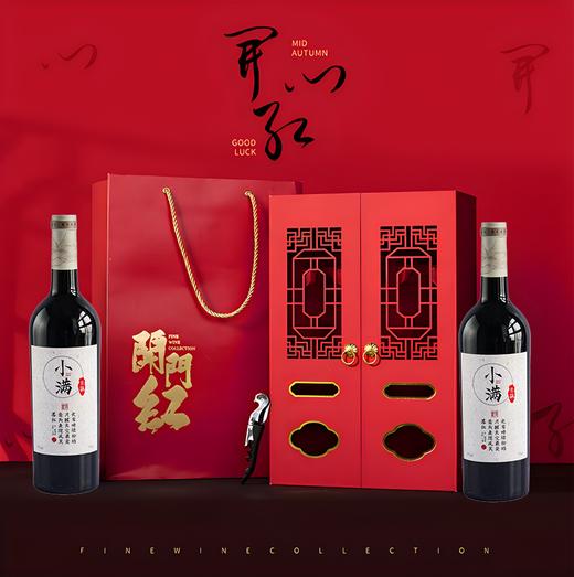 新疆天山南麓红酒 赤霞珠梅洛干红葡萄酒 15度 一号开门红双支礼盒装750ml*2 商品图0