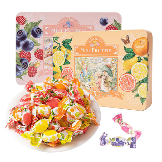 比得兔莓果味/柑橘味夹心糖果300g 清新果香晶莹剔透高颜值 064011/064012 商品图2