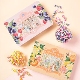 比得兔莓果味/柑橘味夹心糖果300g 清新果香晶莹剔透高颜值 064011/064012