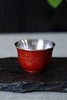 大漆银杯°海棠花杯（漆纹随机） 商品缩略图0