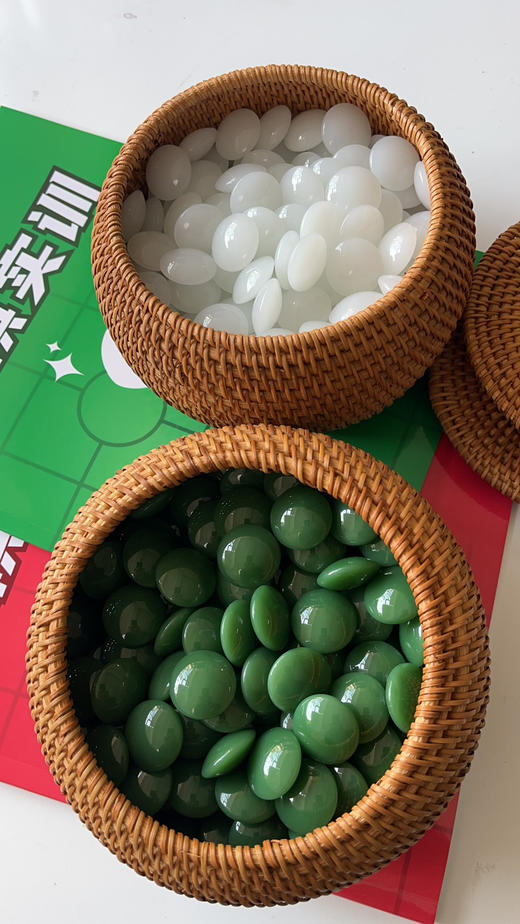 双面凸亮光水晶棋子（含罐） 商品图1