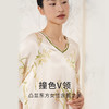 【鸟啼竹影】金三塔100%桑蚕丝家居服新中式真丝睡衣时尚雅致印花睡衣套   YSFEA201 商品缩略图1
