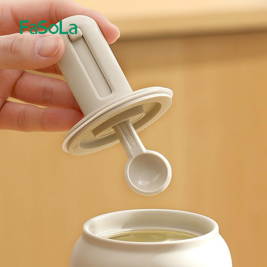 FaSoLa伸缩调料瓶勺盖一体厨房家用调料收纳盒盐味精密封防潮套装 商品图10