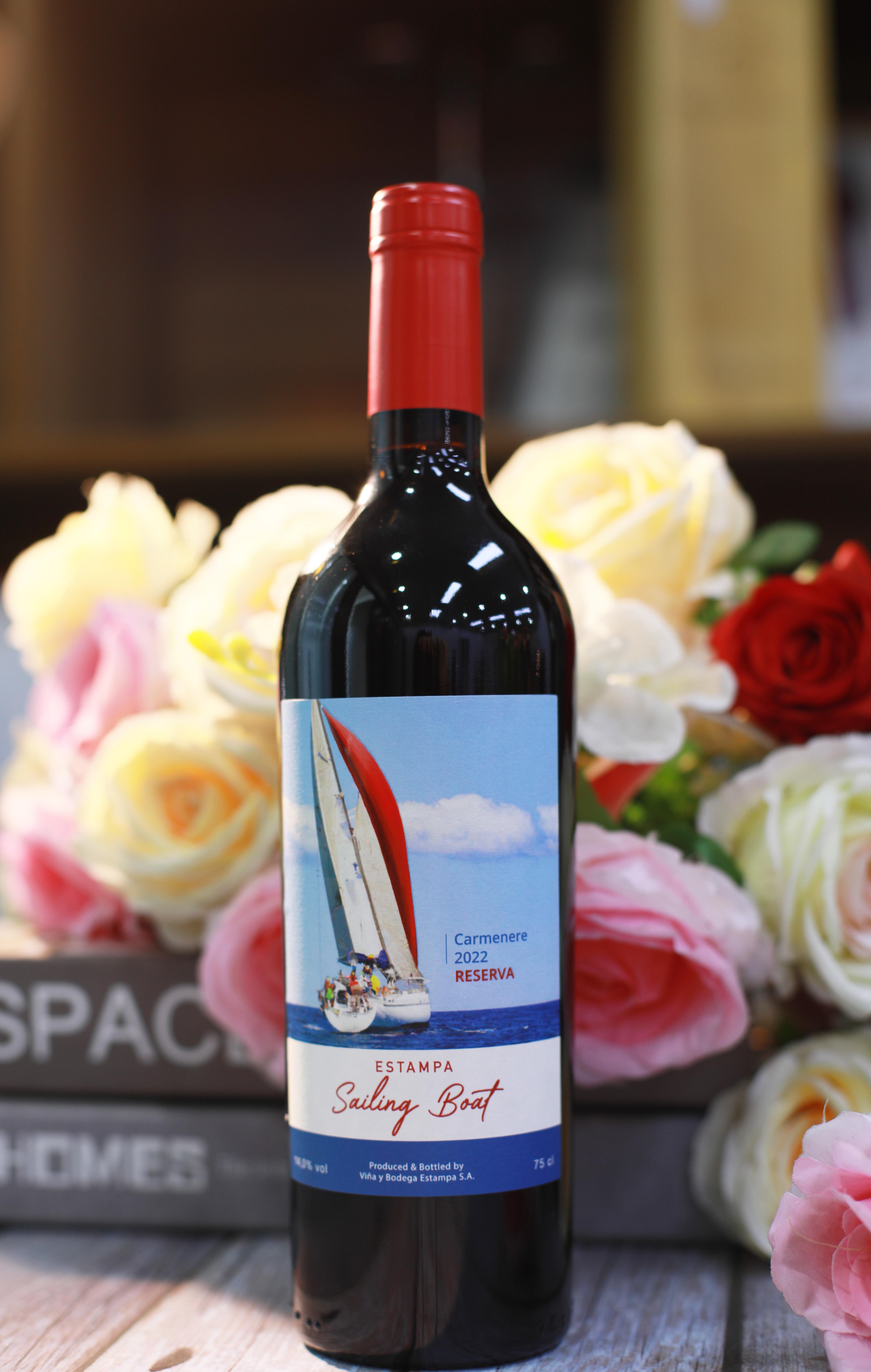 智利天宝酒庄红帆珍藏佳美娜干红葡萄酒（1瓶起）下单后请联系微信客服