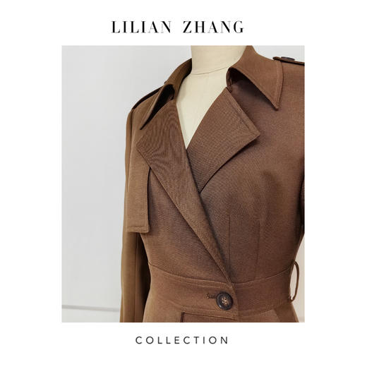 C系列——定制—奢华都市——摩登新宠——英伦风、风衣式连衣裙  2301125 商品图3