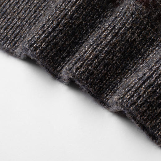 【100绵羊毛 复古风】罗蒙秋冬男士羊毛衫加厚休闲百搭羊毛衫男针织保暖毛衣 商品图8