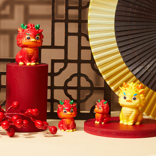 牛首山文创龙喜乐摆件国风禅意摆件书房客厅装饰品南京文旅纪念品 商品图1