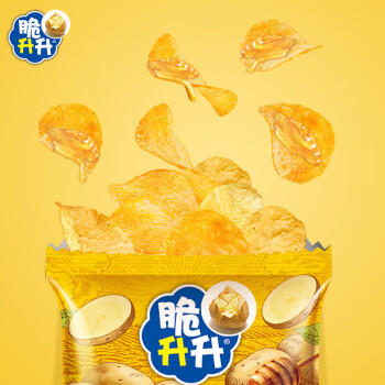 脆升升薯片蜂蜜黄油味薄脆原薯鲜切袋装办公室分享装60g*3袋/180g 商品图4