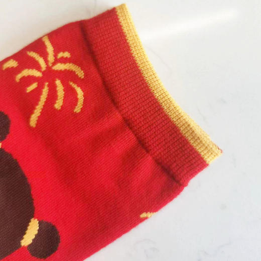 [2双]时尚鸿运袜新年快乐[6双6折 2222217] 商品图4