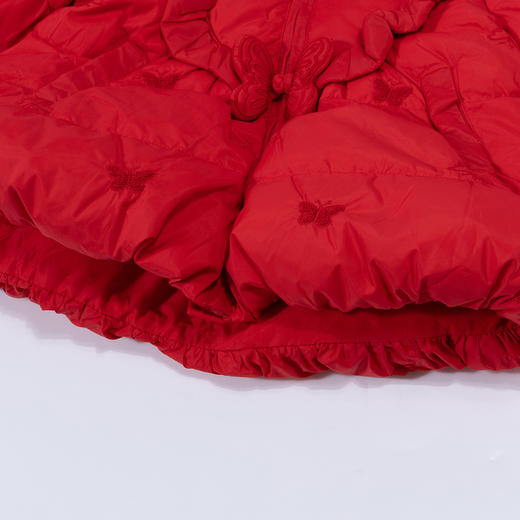 贝贝怡女童拜年服羽绒服保暖儿童新年外套大红新款时尚冬装童装ZB4CS011 商品图5