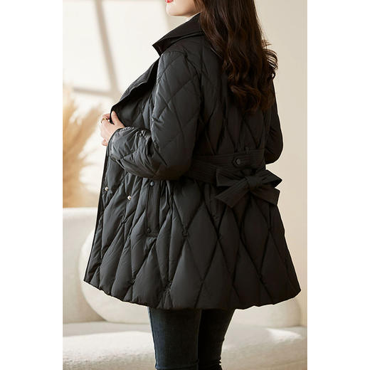 裁缝学苑AX159 中长款收腰系带西装领羽绒服纸样女装显瘦打版裁剪样板 商品图1