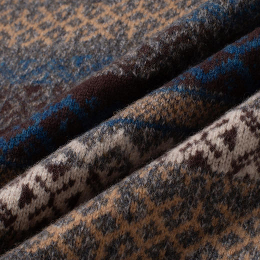 【100绵羊毛 复古风】罗蒙秋冬男士羊毛衫加厚休闲百搭羊毛衫男针织保暖毛衣 商品图9