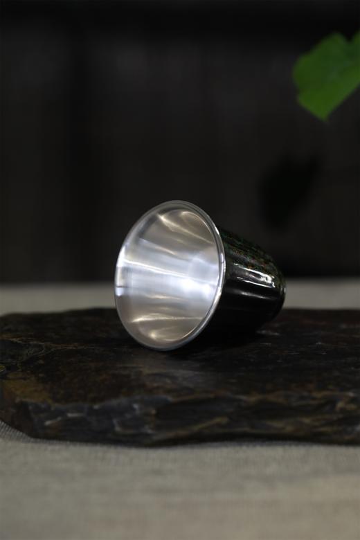 大漆银杯°闻香杯（漆纹随机） 商品图4