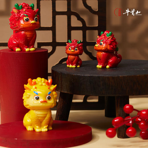 牛首山文创龙喜乐摆件国风禅意摆件书房客厅装饰品南京文旅纪念品 商品图3