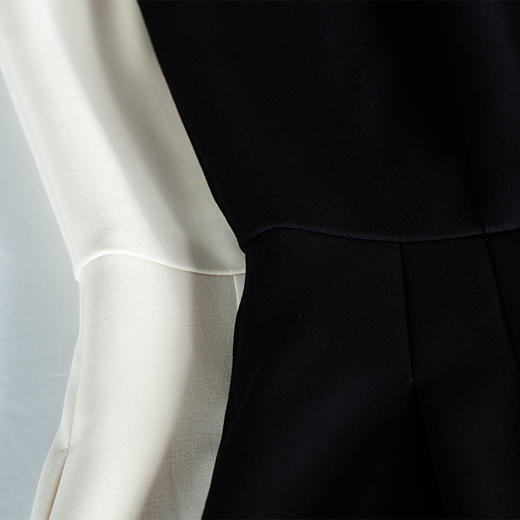 *【罗衣】优雅大摆赫本风连衣裙2025春装新款高级黑色年会礼服裙09928 商品图3