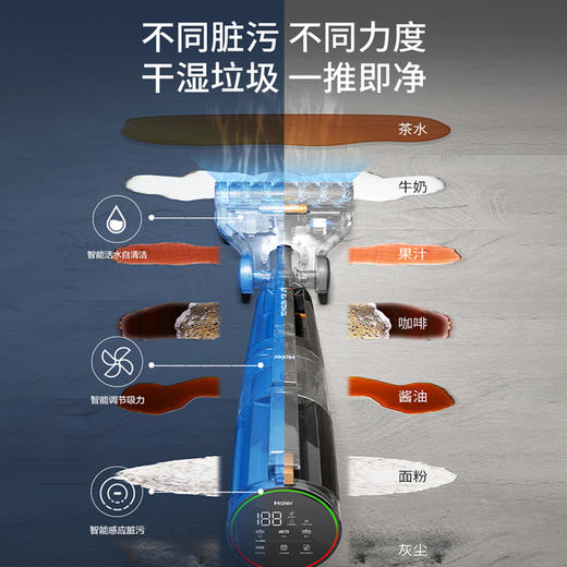 海尔（Haier） 洗地机虎鲸Z6无线智能自动清洁机电动拖把大吸力家用吸拖洗一体洗地机全自动拖地机吸尘器 Z6-W虎鲸 商品图2