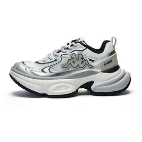 Kappa卡帕潮流跑鞋2024新款女厚底运动鞋多色休闲鞋K0E25MC04F