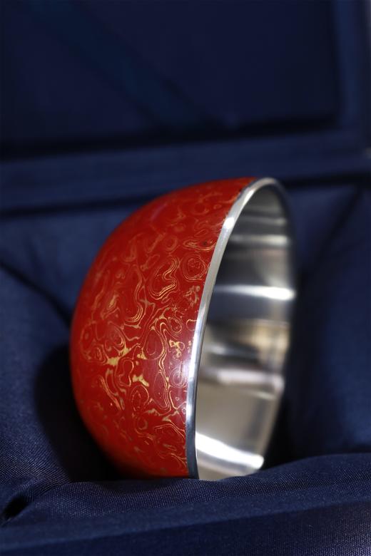 大漆银杯°压手杯（漆纹随机） 商品图4