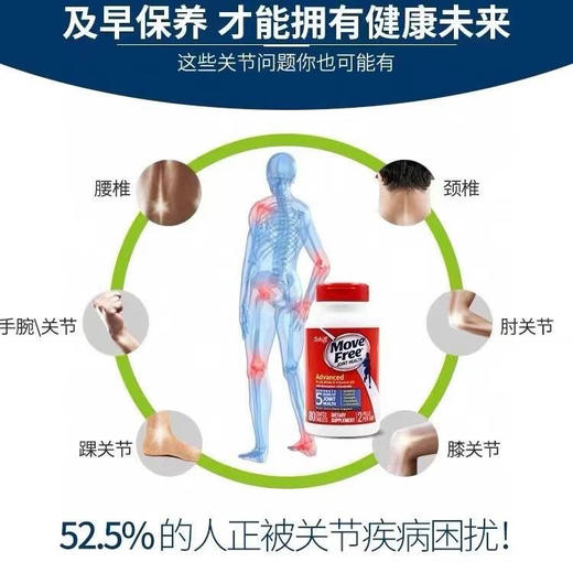 🔥特价！240元/瓶！Schiff Move Free氨糖关节灵维骨力MSM+VD3蓝瓶80粒规格 商品图3