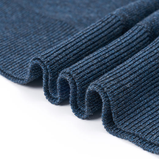 【加绒加厚】罗蒙秋冬男士奥利绒假两件加绒毛衣男针织衫男保暖加绒衬衫男毛衣 商品图7