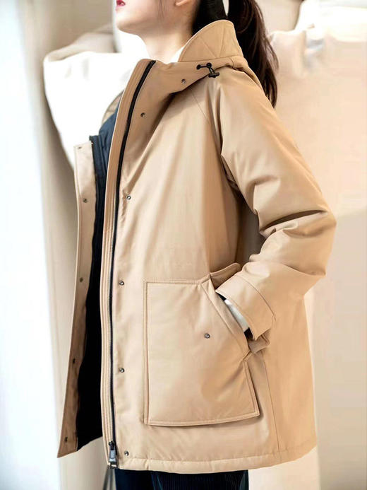 【高品质私服】【小禾同款经典工装风派克时装羽绒服】90白鹅绒，防风，防钻绒级别，品质佳，弹性足，保暖性强【无标出货 介意慎拍】 商品图7