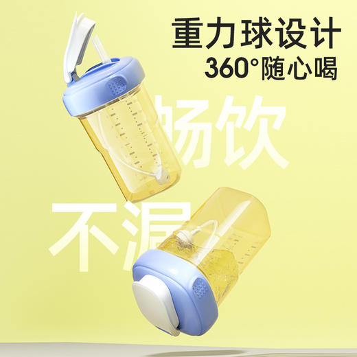 安配适配赫根奶瓶配件吸管重力球学饮杯盖喝饮水直饮盖水杯头盖子 商品图3