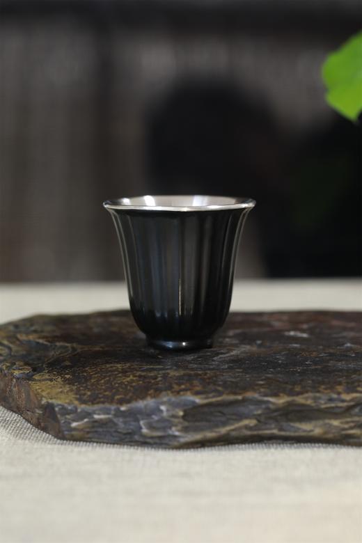 大漆银杯°闻香杯（漆纹随机） 商品图2