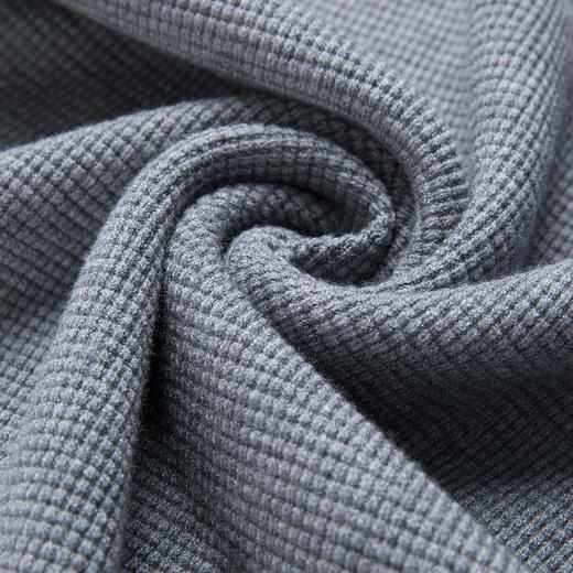 【华夫格含羊毛】罗蒙秋冬肌理感polo衫男长袖针织衫男休闲百搭毛衣男t恤 商品图13