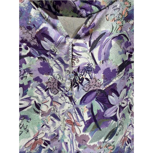 EIIR司歌灯芯绒印花衬衫长袖圆领ET881463 商品图1