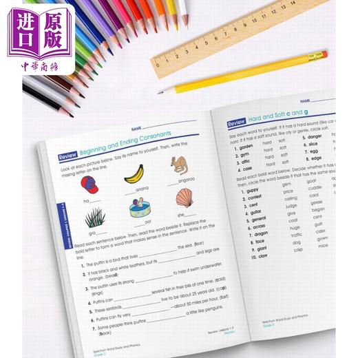 【中商原版】光谱练习册 单词学习和自然拼读系列 3年级 Spectrum Word Study and Phonics Grade 3 美国Carson Dellosa 原版 商品图4