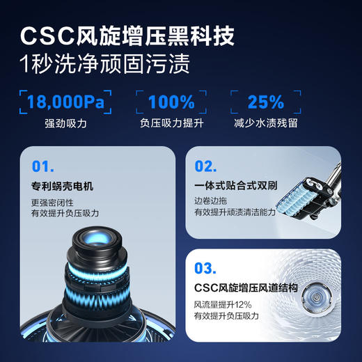 海尔无线智能洗地机吸扫拖一体 全自动拖地机 双滚刷双动力电解水除菌 防缠绕 热风烘干X11S全能基站款 【新品全能基站款】X11station 商品图1