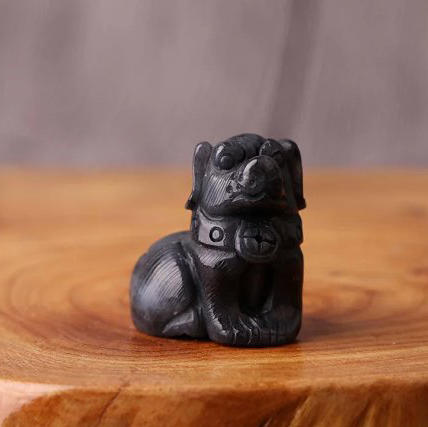 和田墨玉【旺财】小摆件一对 商品图6