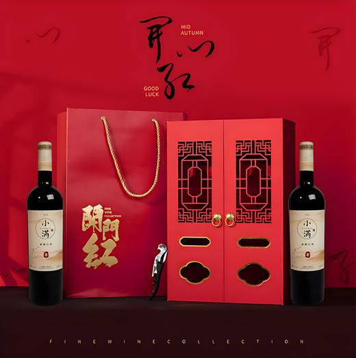 新疆巴州干红 三号 赤霞珠小味儿多红酒 15.5度 开门红双支礼盒装750ml*2 商品图0