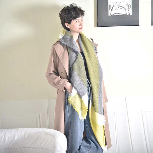 SAINT L’UCK/圣媛经典格纹围巾SA317W01 商品图1