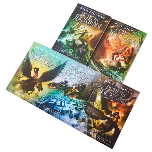 波西·杰克逊和奥林匹斯英雄5本套装 di一部 英文原版 Percy Jackson boxed set Rick Riordan 科幻小说 商品图1