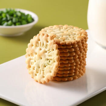 嘉士利饼干零食 营养早餐饼干 葱油薄脆饼干828g/整箱装香葱 零食礼盒 商品图0