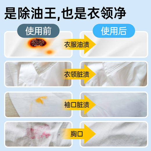 净狮衣用预洗型油渍克星衣用洗剂200ml/瓶，可去除衣物油污顽渍 商品图4