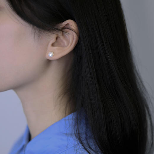 含晖·淡水珍珠素钉S925银（6-7mm） 商品图2