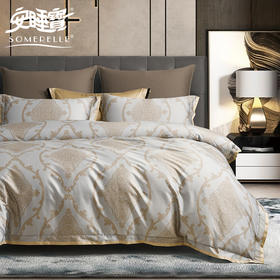 【春上新】10楼 安睡宝 100支长绒棉数码印花四件套-迪丽雅 吊牌价4999-5299元  活动价1999-2199元