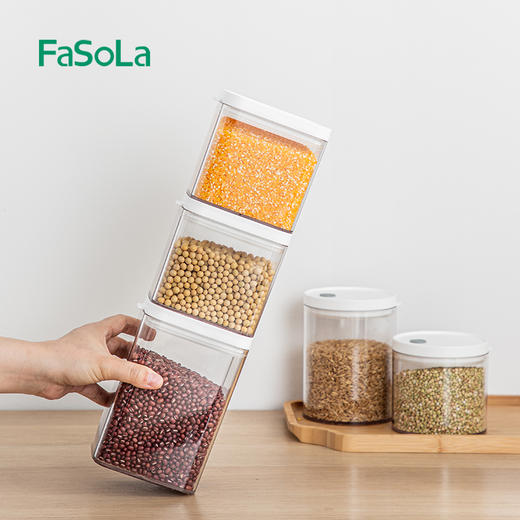 FaSoLa面条收纳盒厨房挂面桶干货意面储存储物罐五谷杂粮密封罐 商品图8