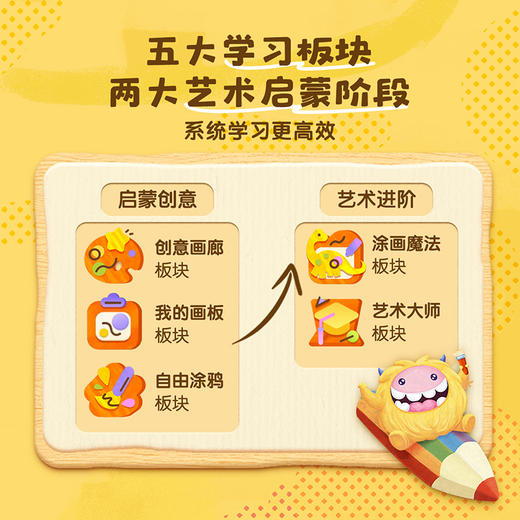 【洪恩小画家APP】线下动手 线上动画 让孩子的画动起来 终身包&魔法涂色盒子 商品图4
