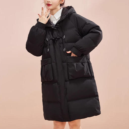 裁缝学苑AS175 时尚中长款连帽羽绒服纸样女装新款打版裁剪样板 商品图5