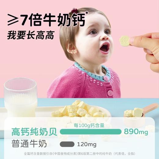 蒙时代 高钙纯奶贝牛奶片80g 内蒙古特产奶制品奶酪零食100%全脂乳粉 商品图1