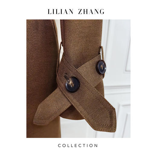 C系列——定制—奢华都市——摩登新宠——英伦风、风衣式连衣裙  2301125 商品图4